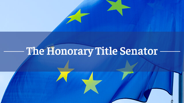 The honorary title Senator